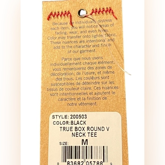 True Religion round V-neck tee size M - Picture 3 of 5